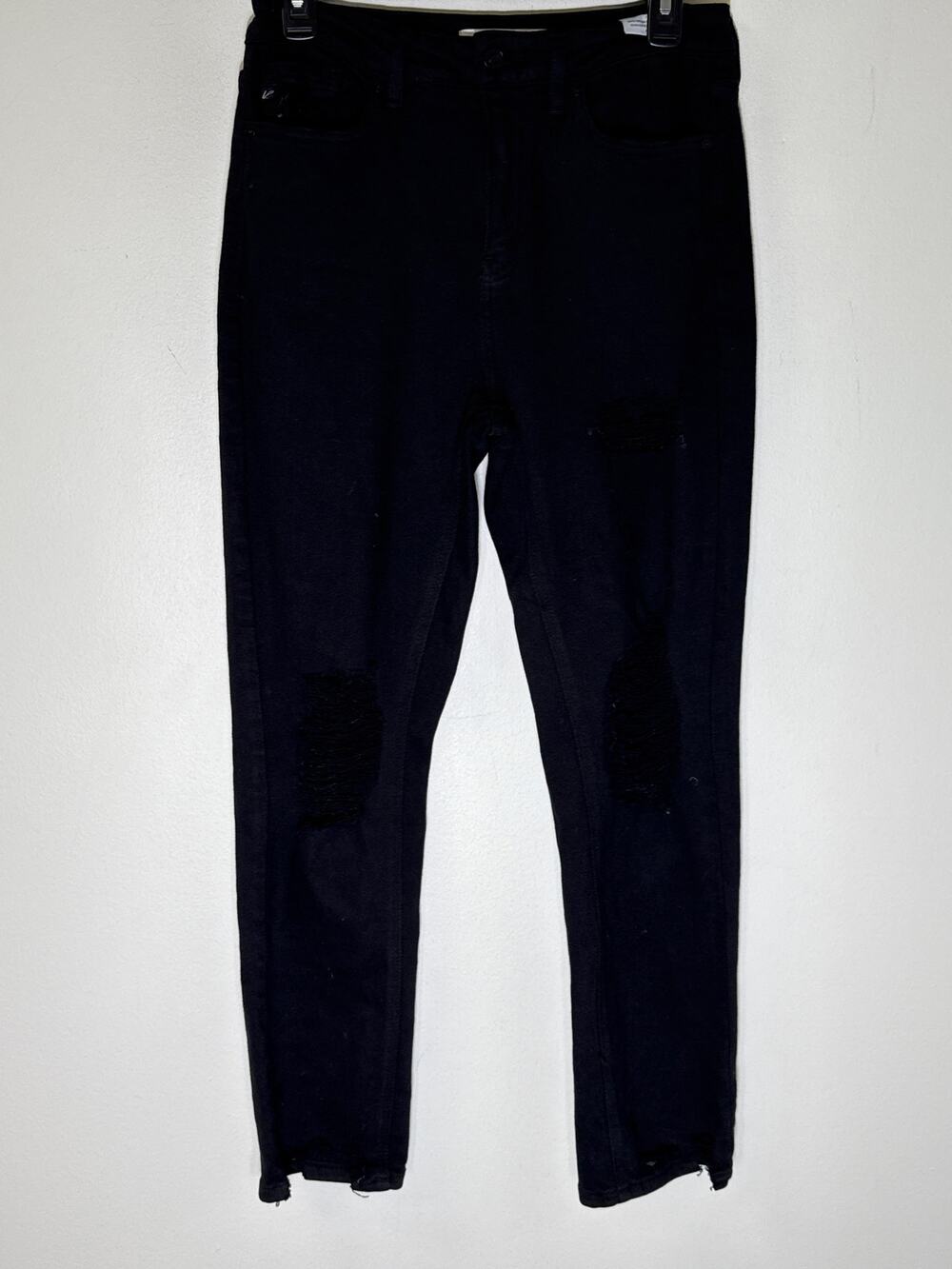 Kancan Black  Jean Style Distressed Pants Sz 27